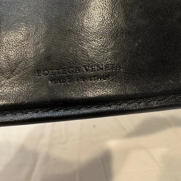 Authentic Bottega Veneta Black Woven Leather Wallet - Picture 10 of 15